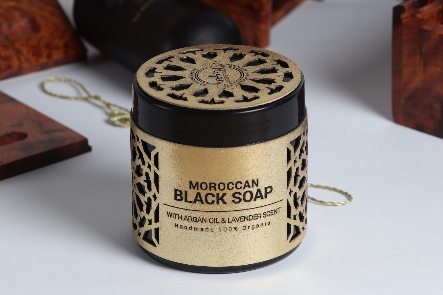 moroccan black soap with argan oi
